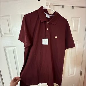 Brooks Brothers Maroon Polo NWT